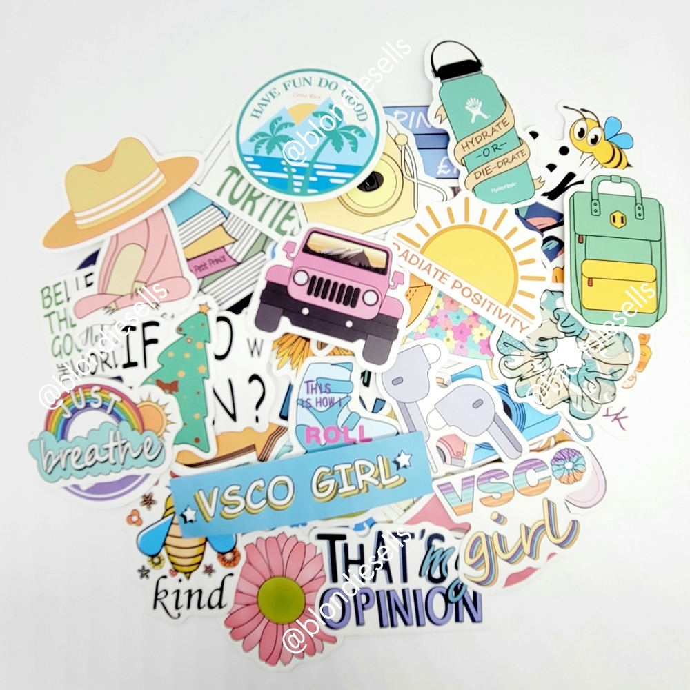 50 Stickers | No Repeats | Matte Finish | Reusable | Waterproof | Durable